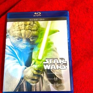 Star Wars Trilogy episodes 1-111 Blue Ray Dvd    like new